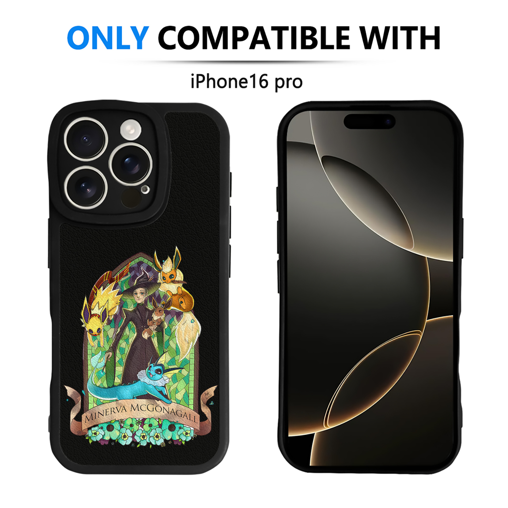 （画像用） Harry Potter ハリー・ポッターシリーズ 【iPhone 16シリーズ対応】シリコンスマホケース（レザー調） 材質：シリコン
